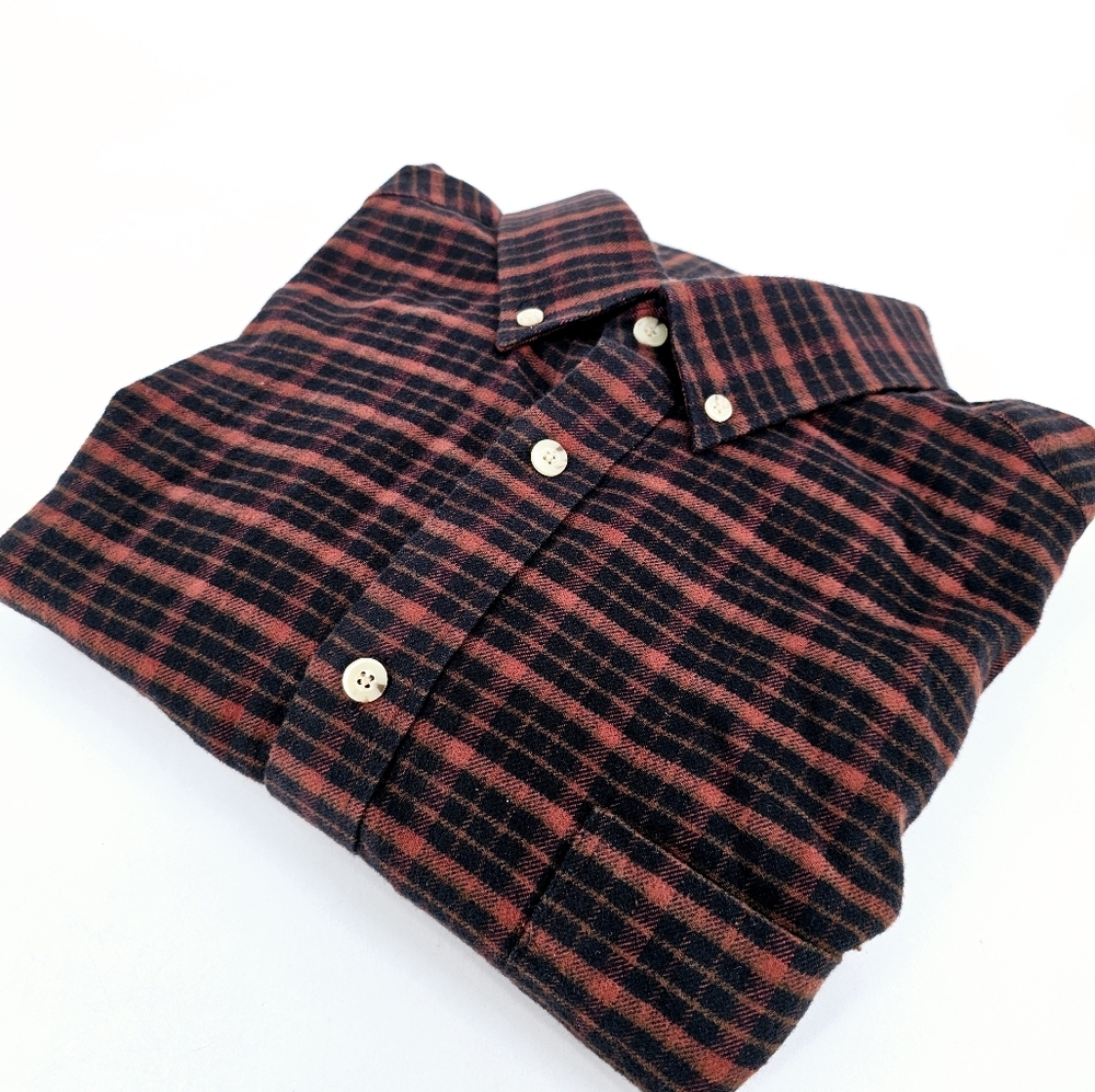 UNTUCKit Multicolor Plaid Long Sleeve Button Front Shirt Size M